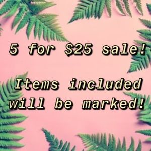 5/25$ Sale!